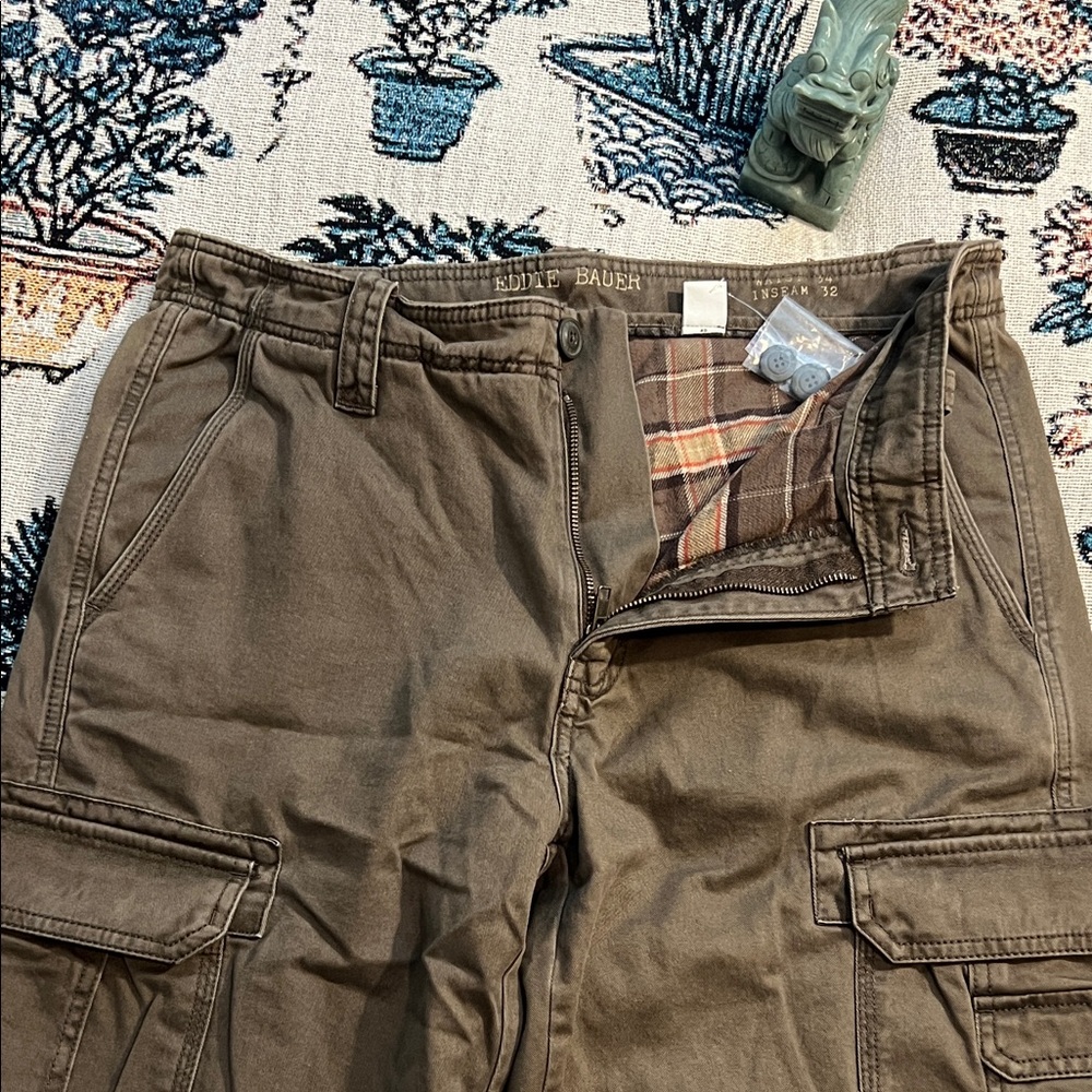 Eddie Bauer Flannel Lined Cargo Pants